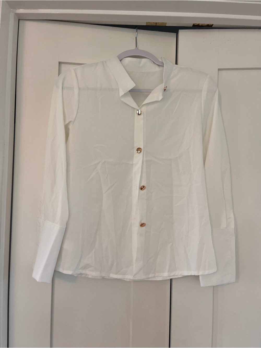Classic White Button-Front women’s Shirt